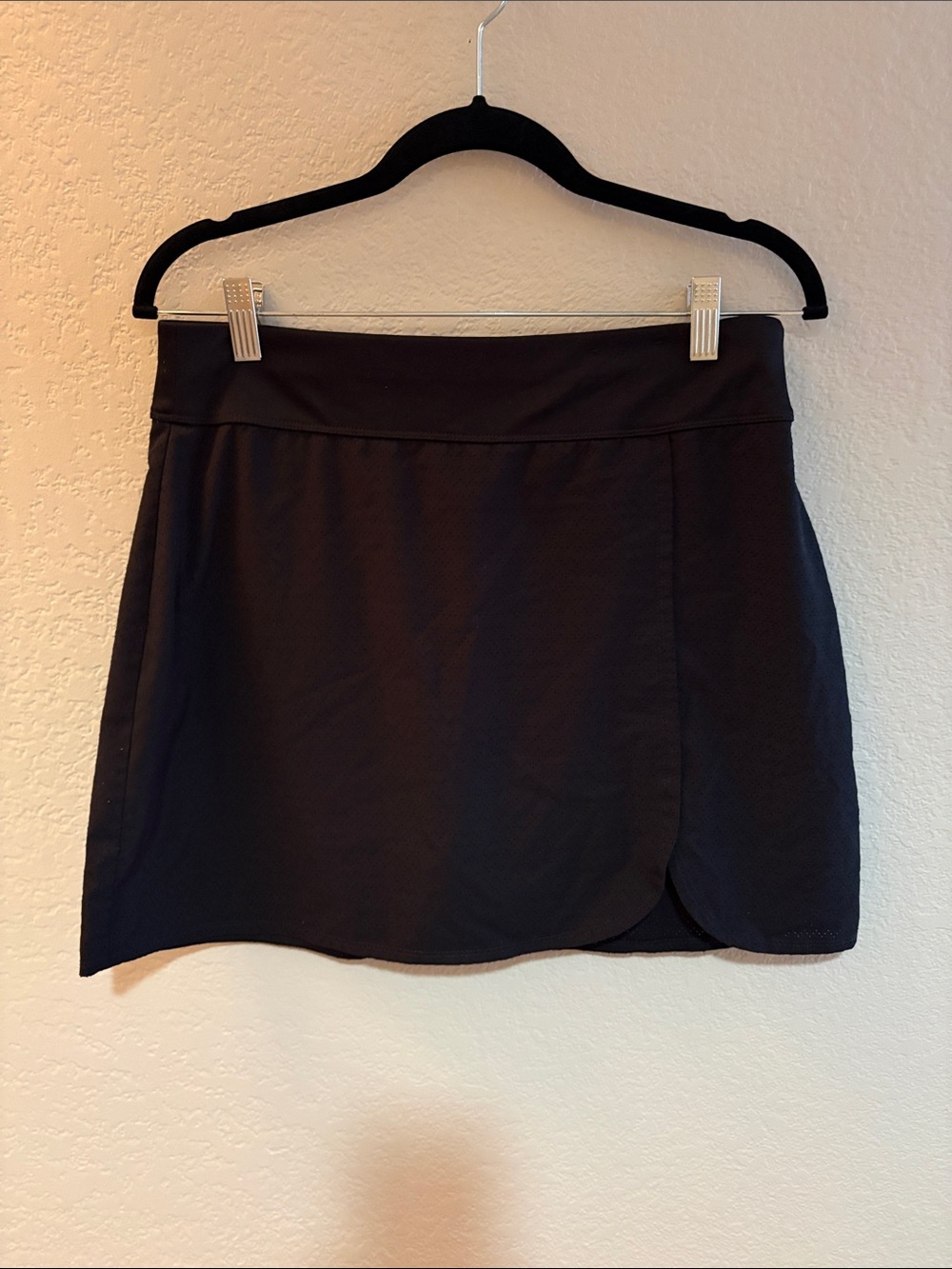Callaway Black Mini Skort with Curved Hem